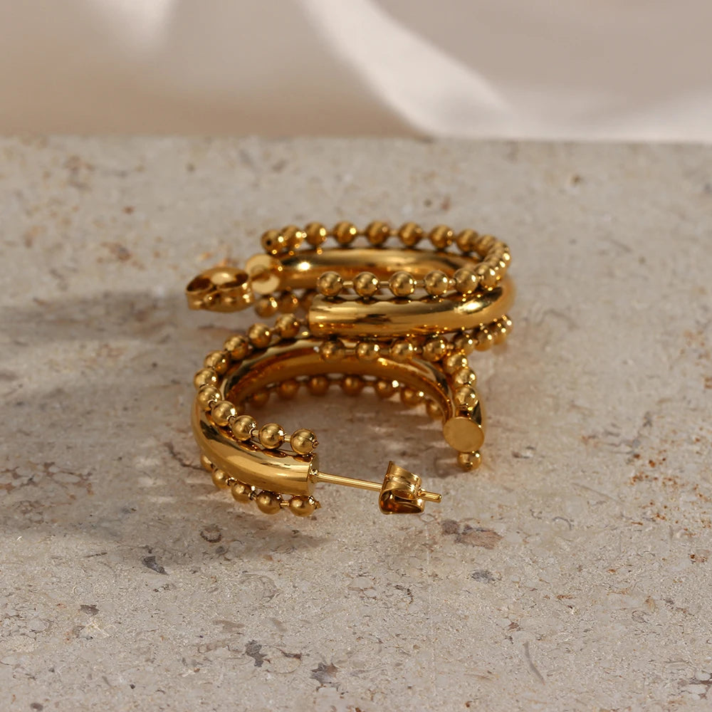 עגילי חישוק עבים