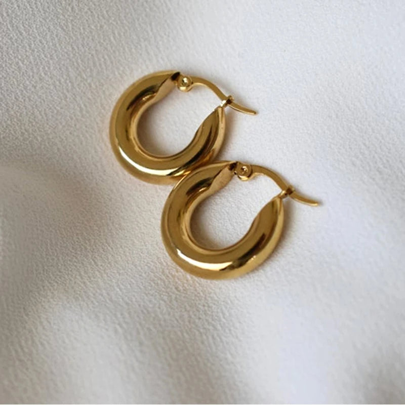 עגילי חישוק עבים