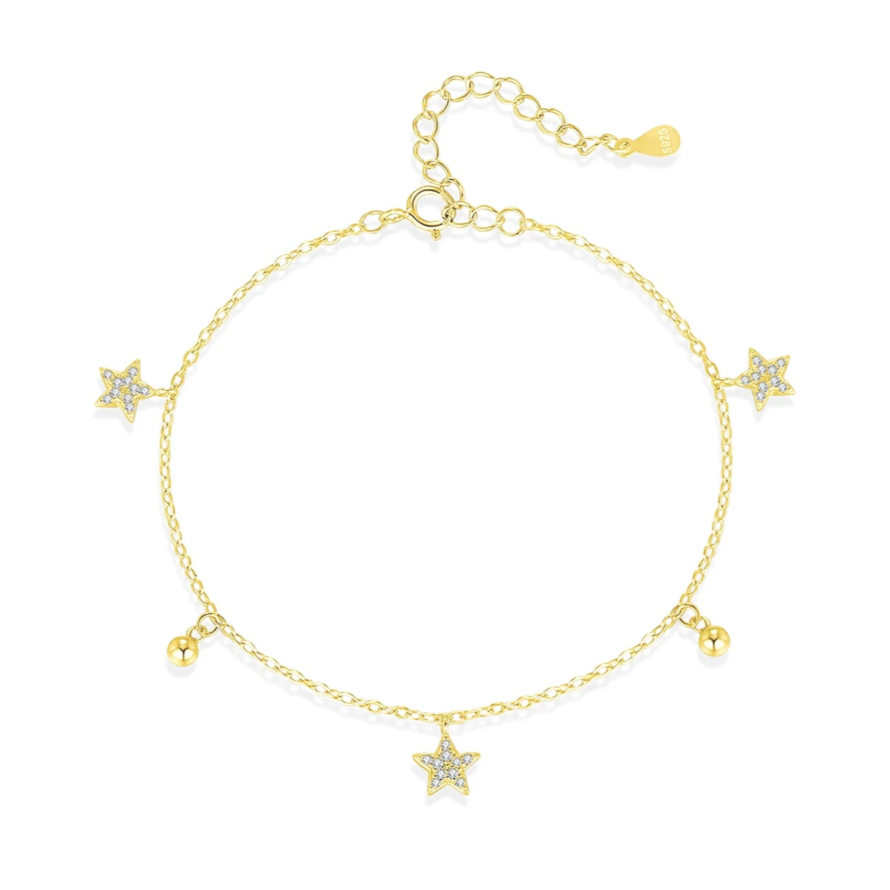 צמיד כוכב עם זירקון