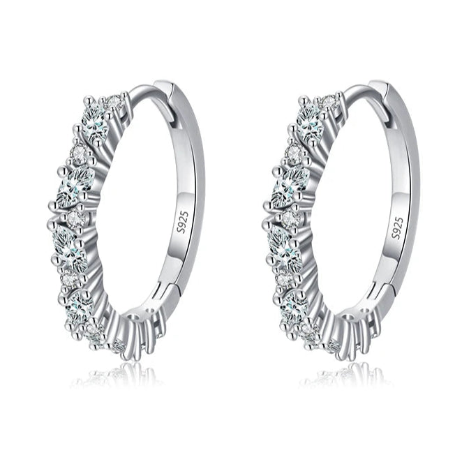 עגילי קלארה זירקון