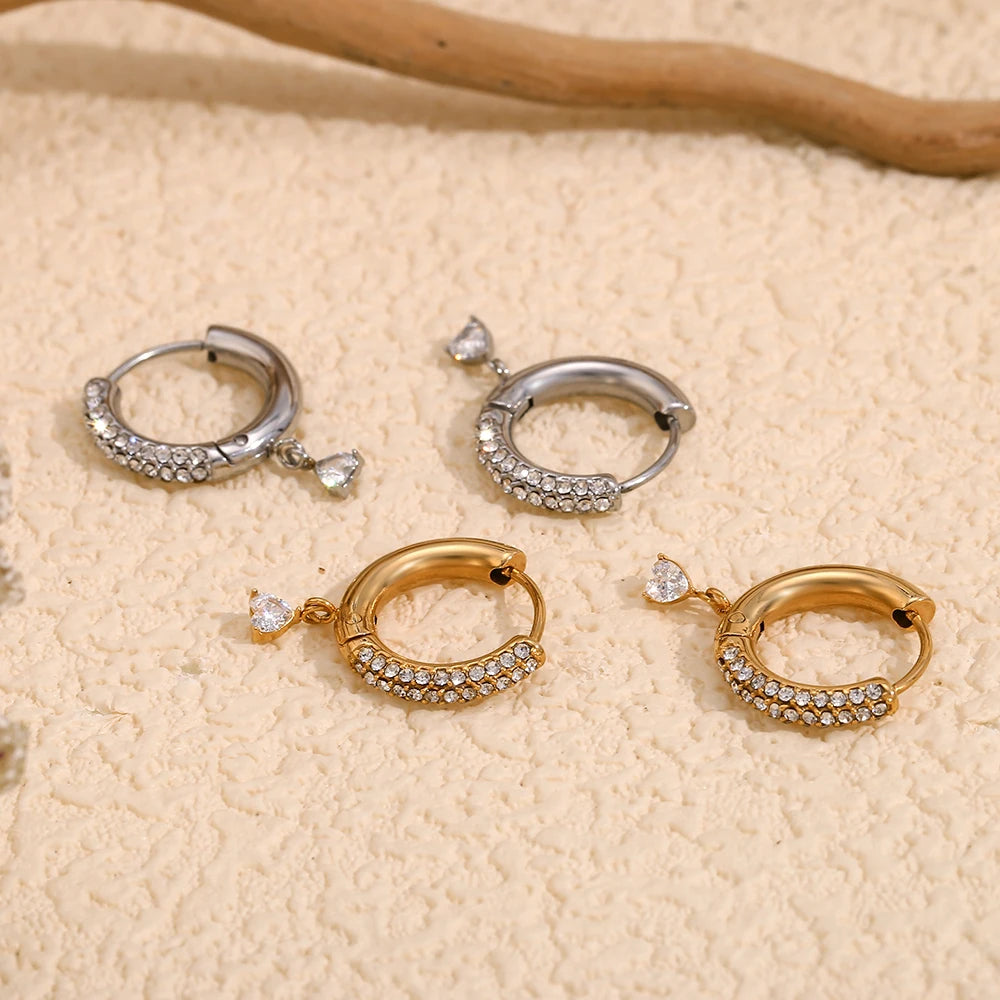 עגילי חישוק עגולים