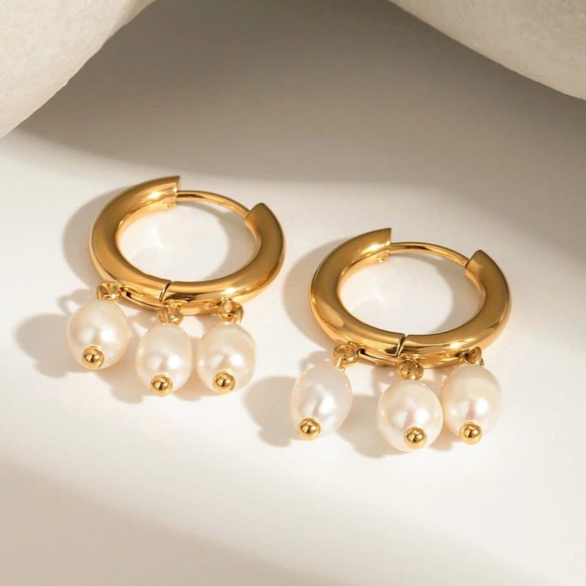 עגילי סטאד עגולים