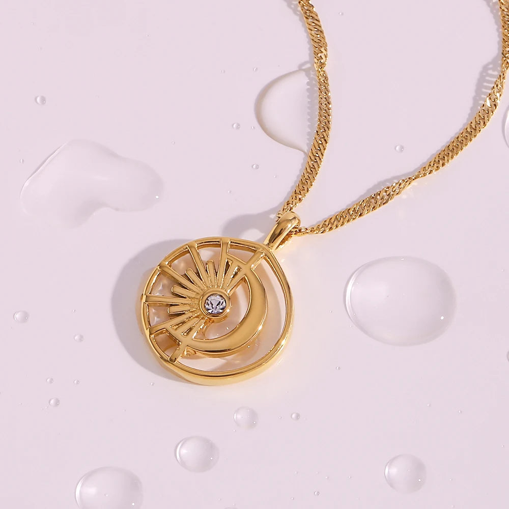 שרשרת תליון עגולה