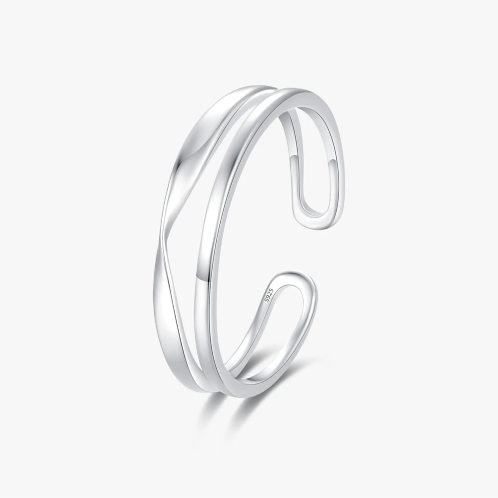 טבעת גאומטרית מינימליסטית