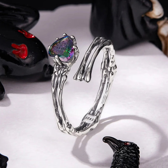 טבעת לב שקוף