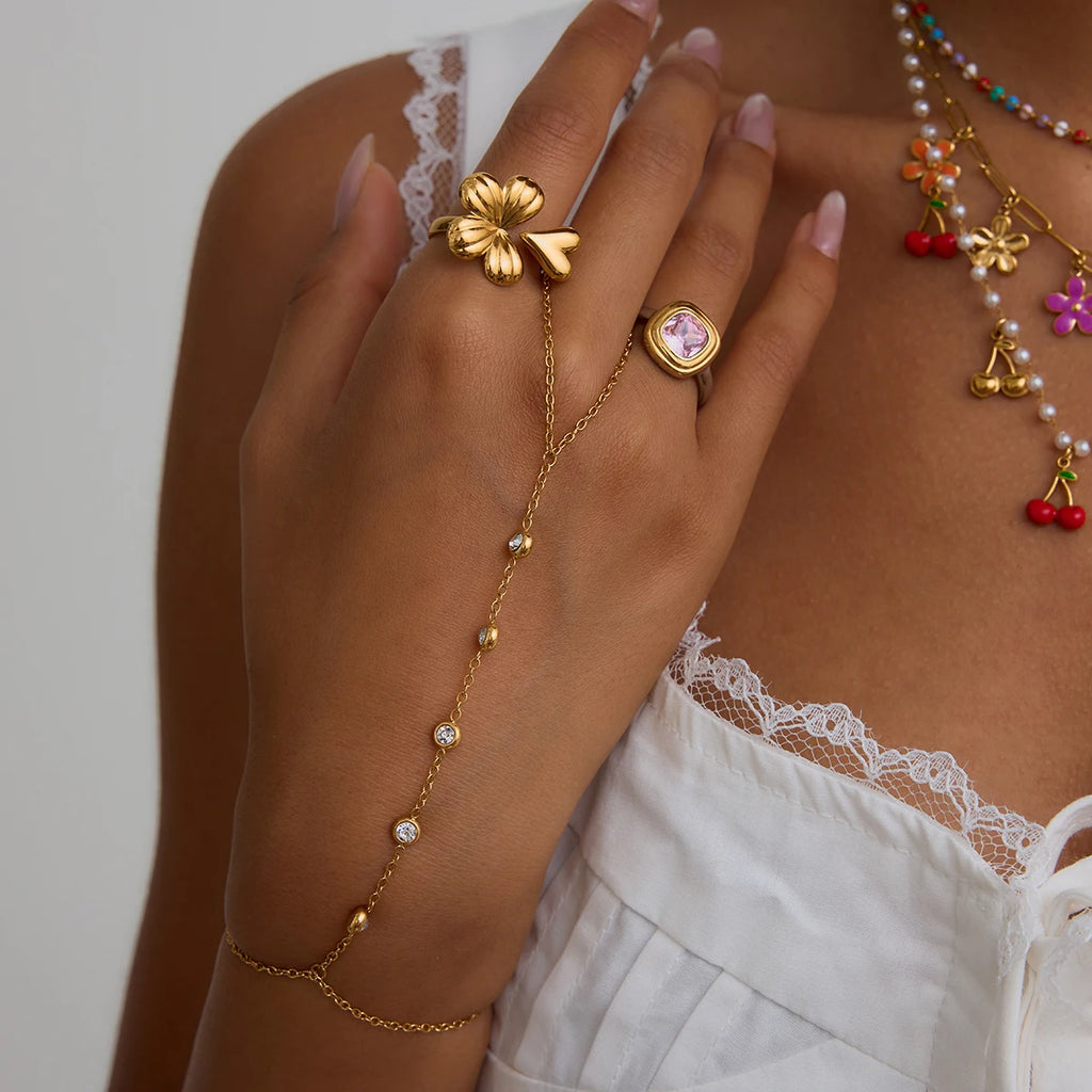 צמיד חוליות גיאומטרי