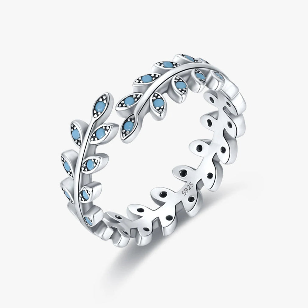 טבעת פלורה טורקיז