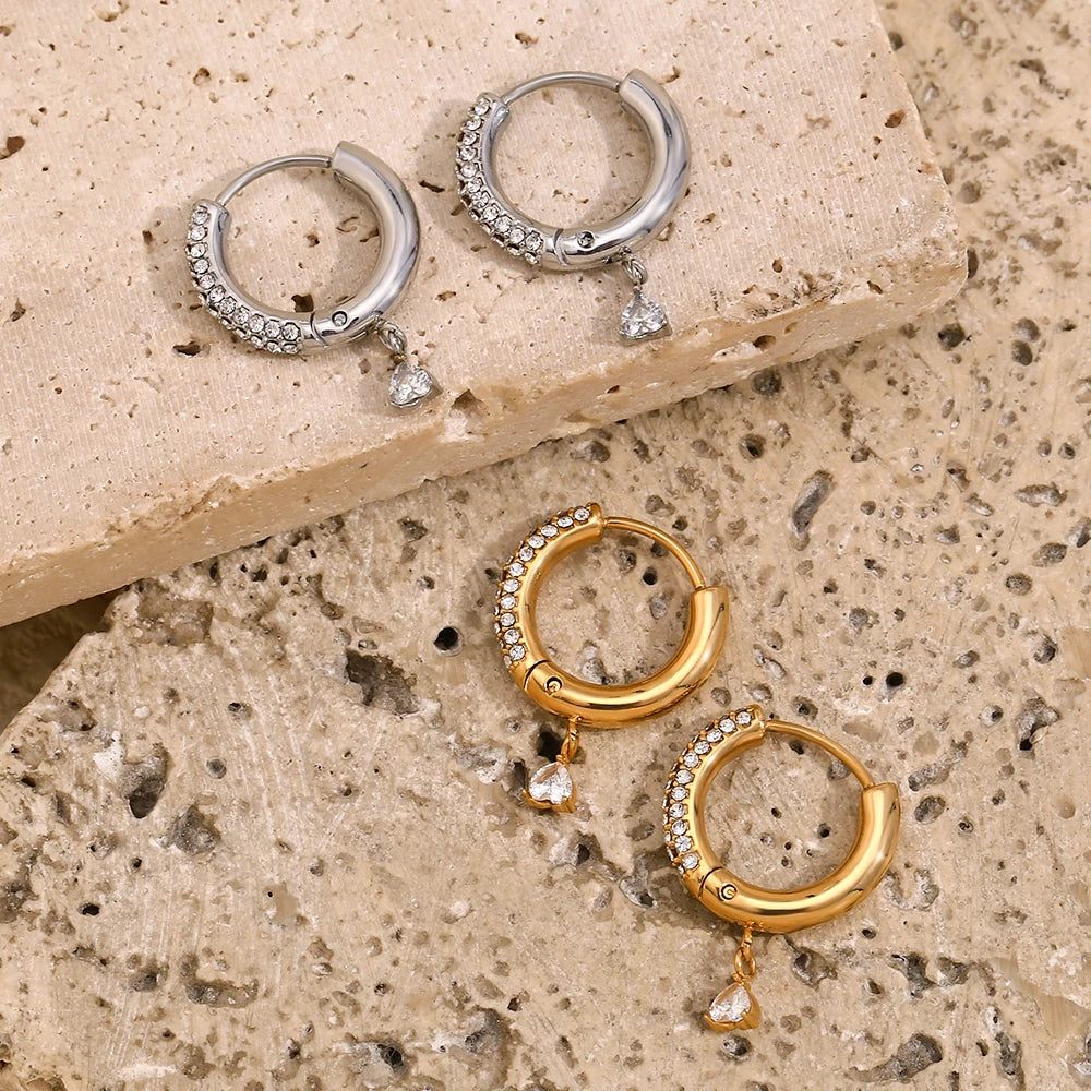 עגילי חישוק עגולים