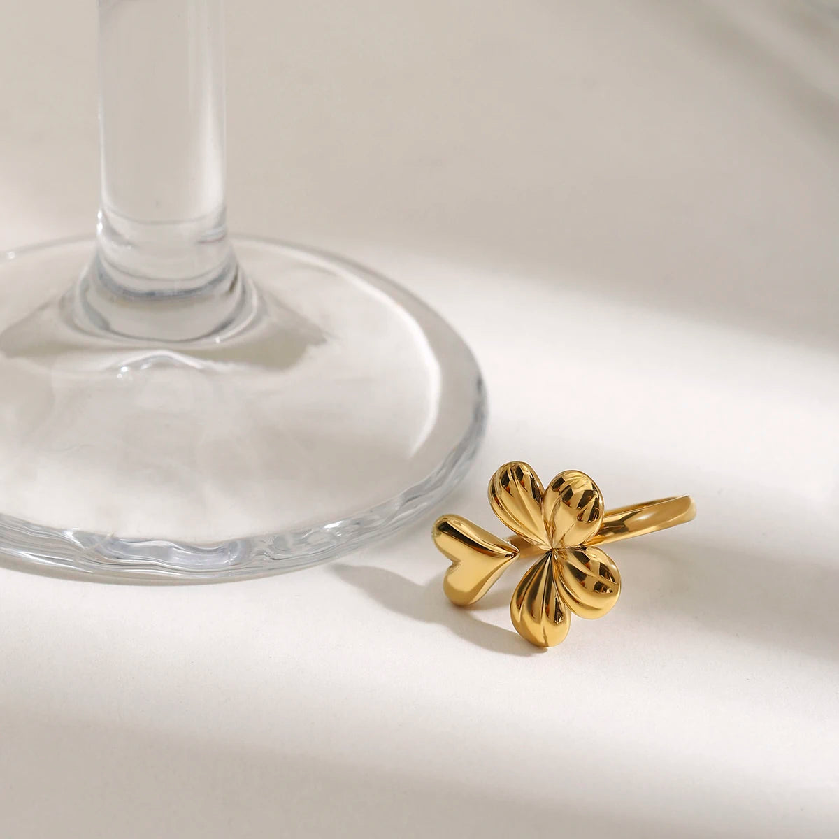 טבעת לב קלאסית