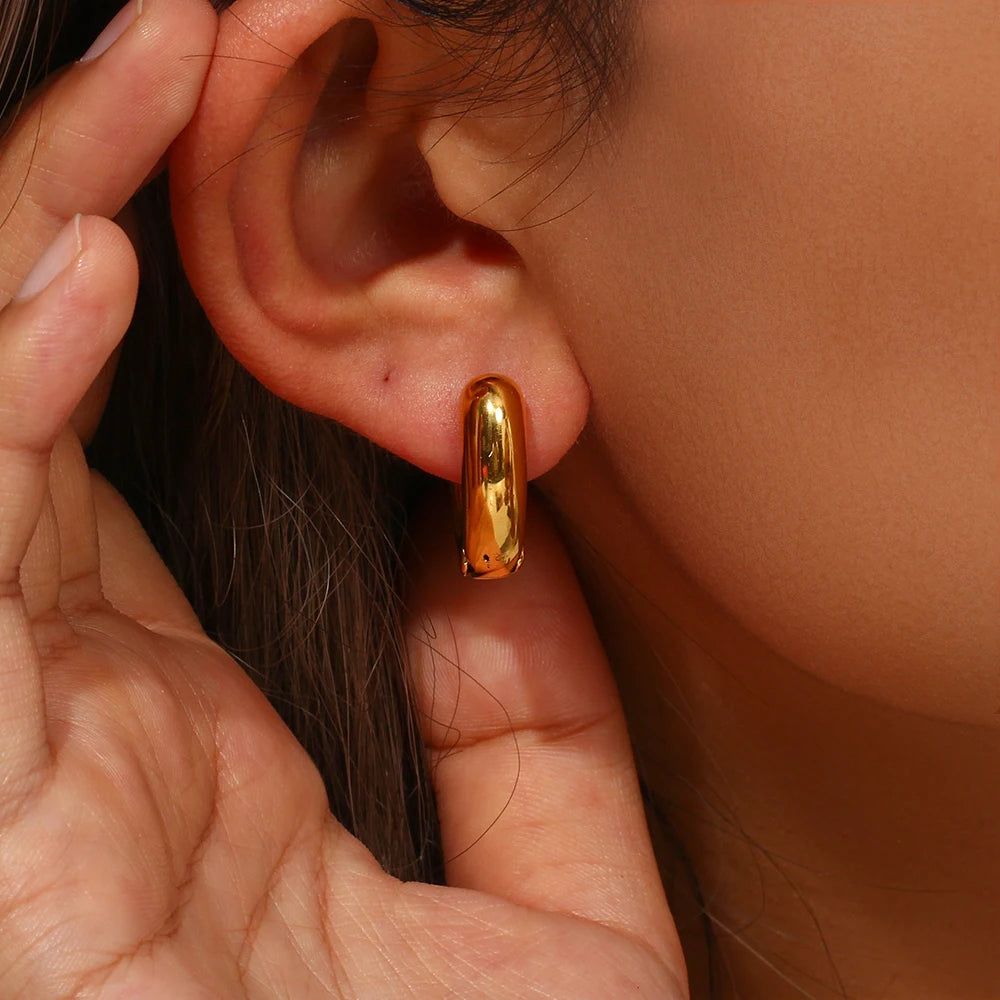 עגילי חישוק לב