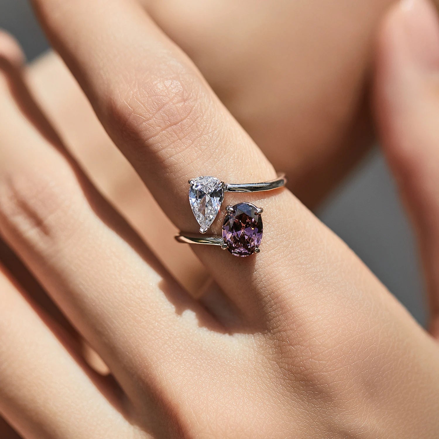 טבעת אוולינה זירקון