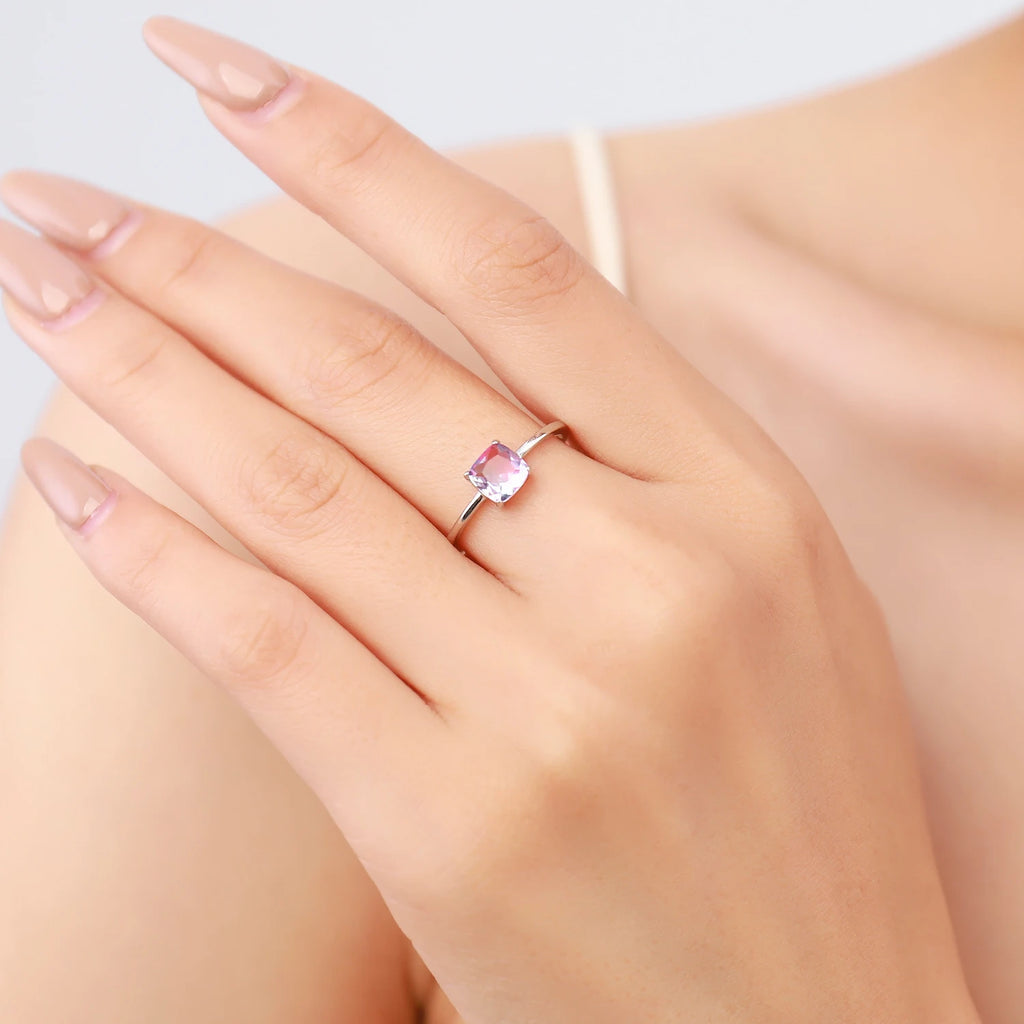 טבעת טורמלין מרובעת