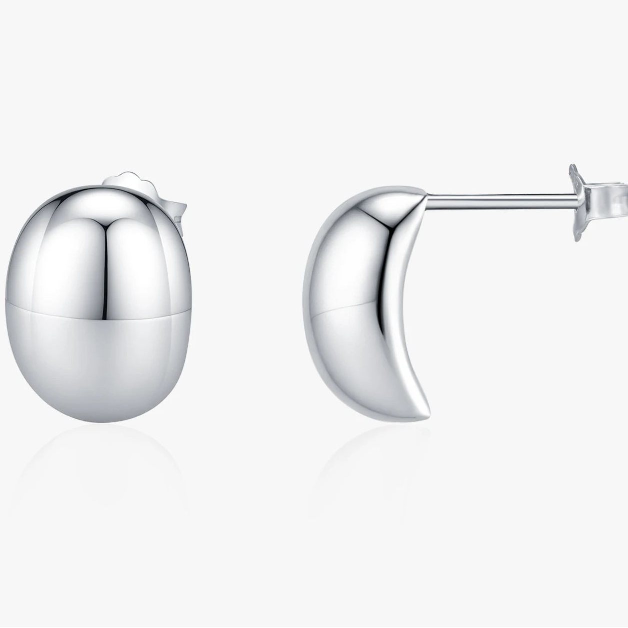 עגילי גיאו סילבר