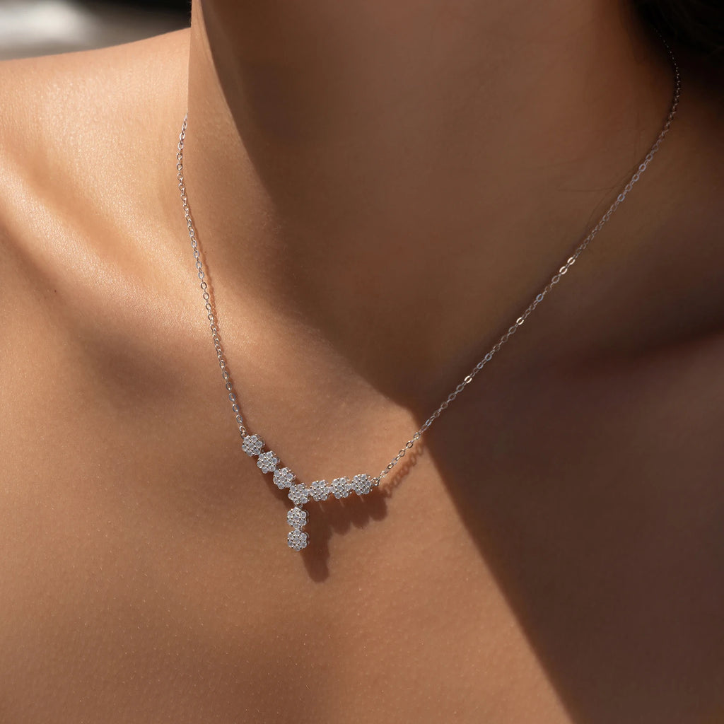 שרשרת גאומטרית קלאסית עם זירקון