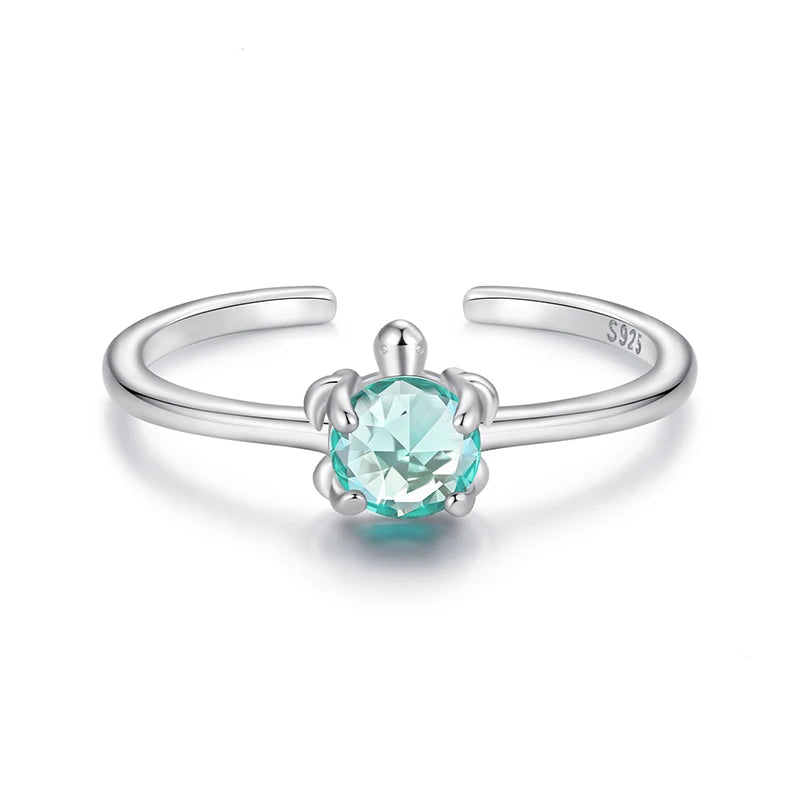 טבעת חיה קריסטלית קלאסית