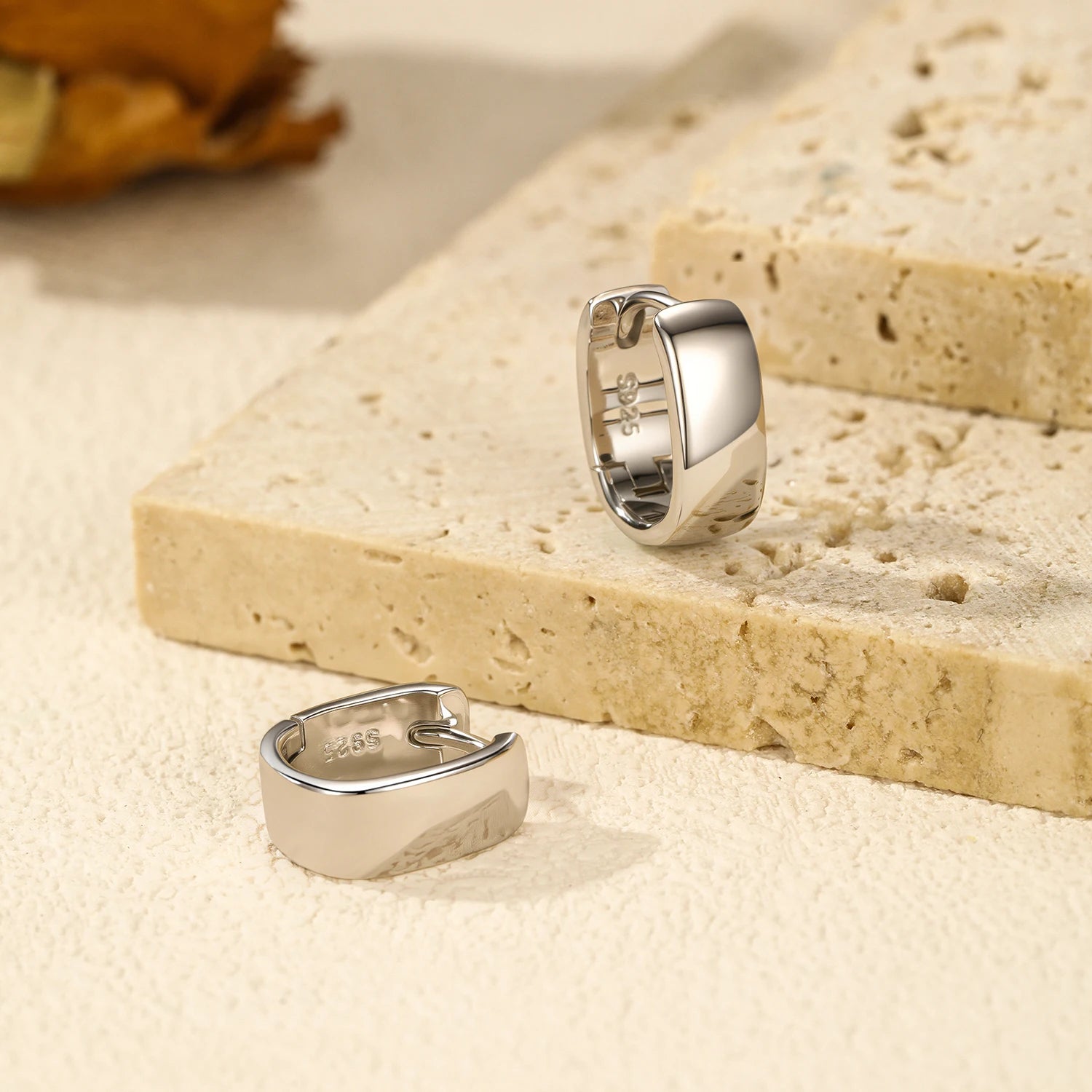 עגילי קלאסיקו סילבר