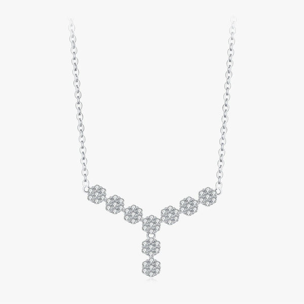 שרשרת גאומטרית קלאסית עם זירקון