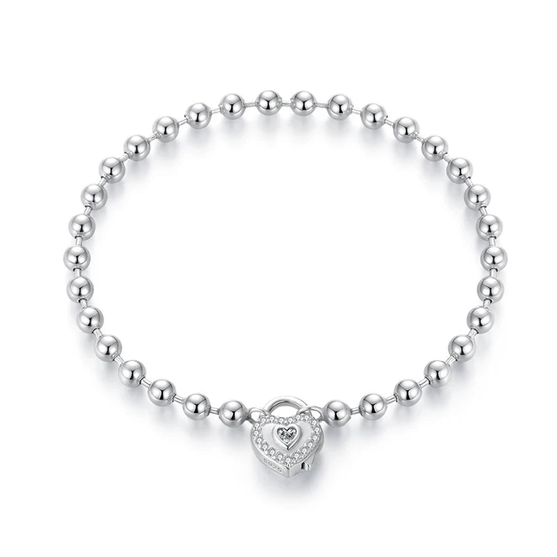 צמיד צ’ארם לב זירקון