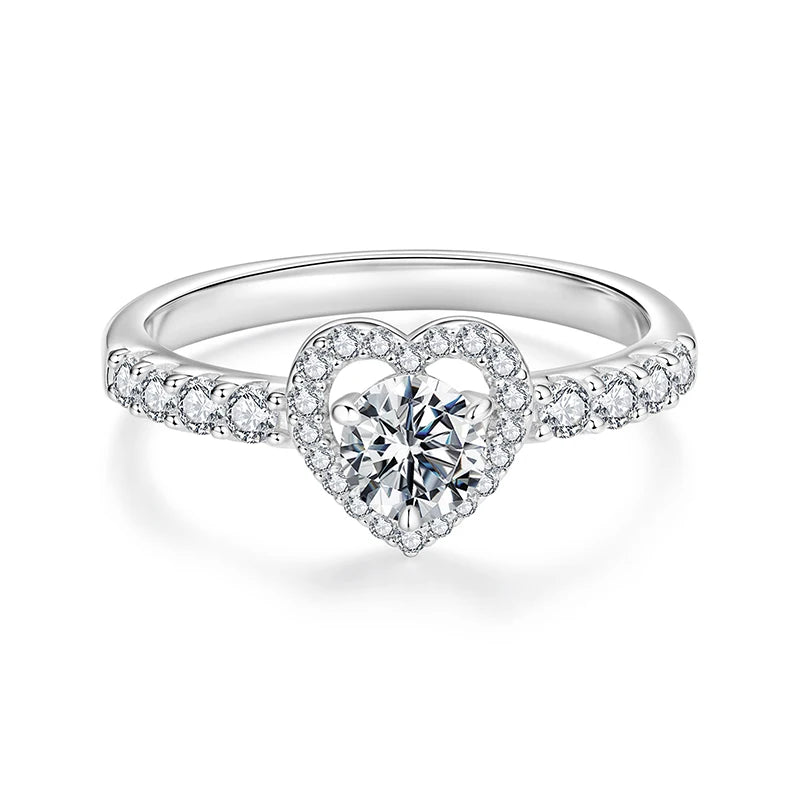 טבעת לב מואסנייט