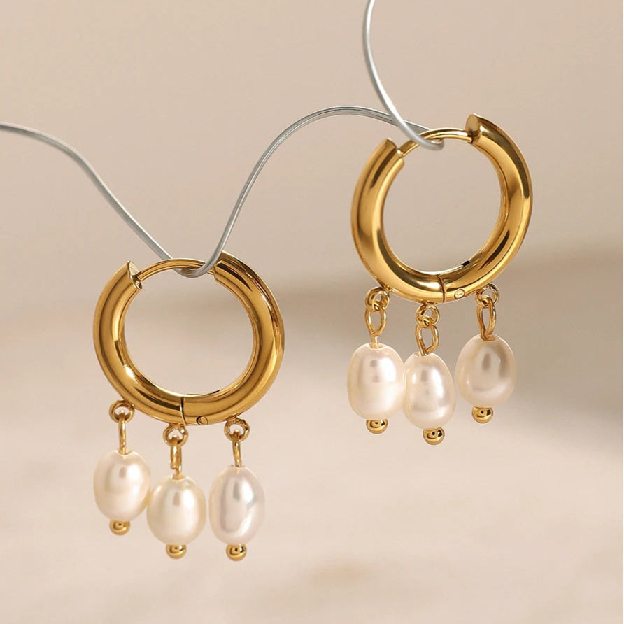 עגילי סטאד עגולים