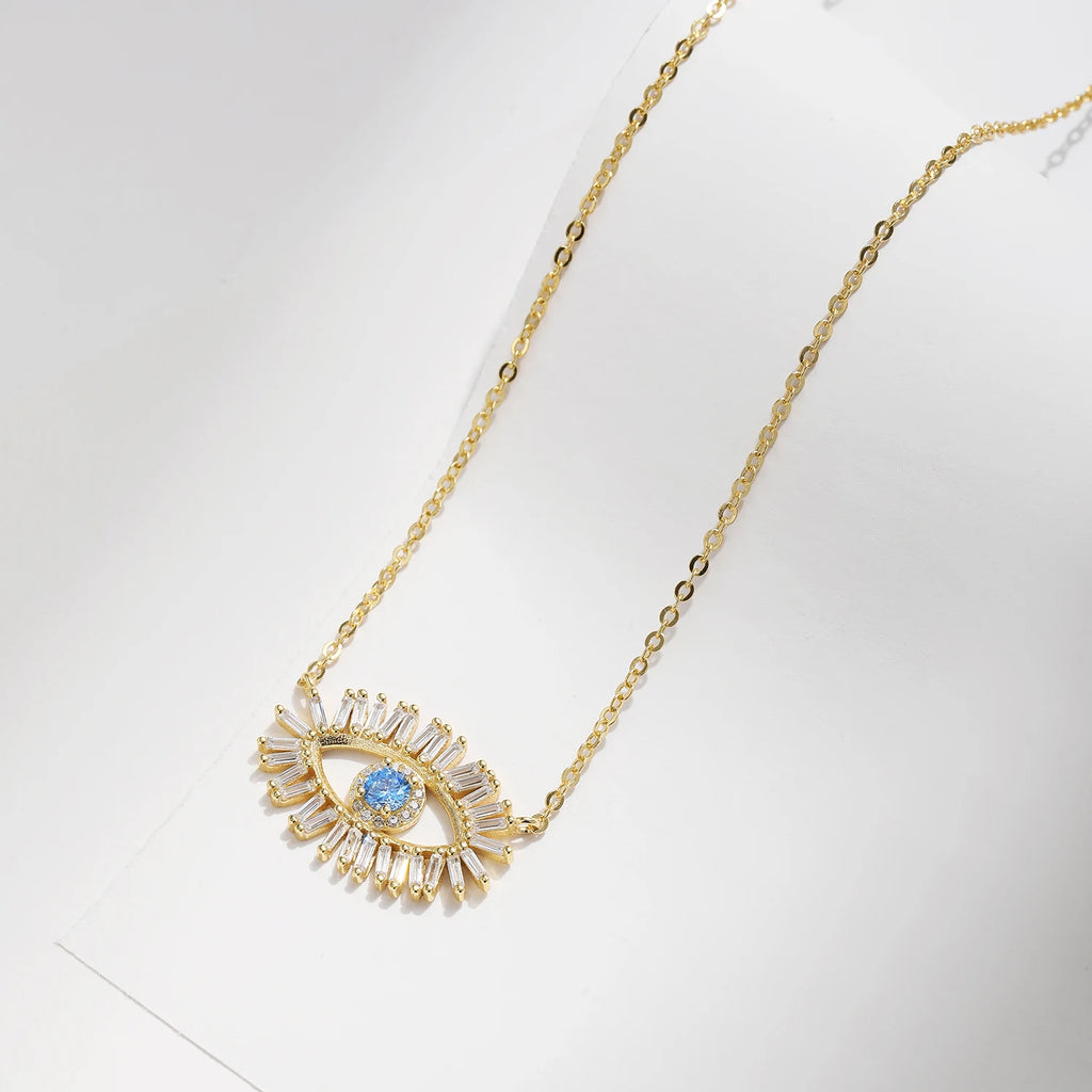 תליון עין בציפוי זהב