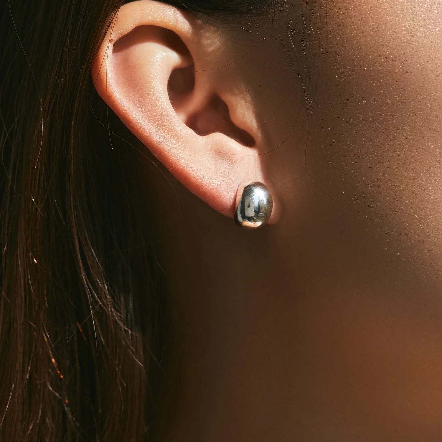 עגילי גיאו סילבר