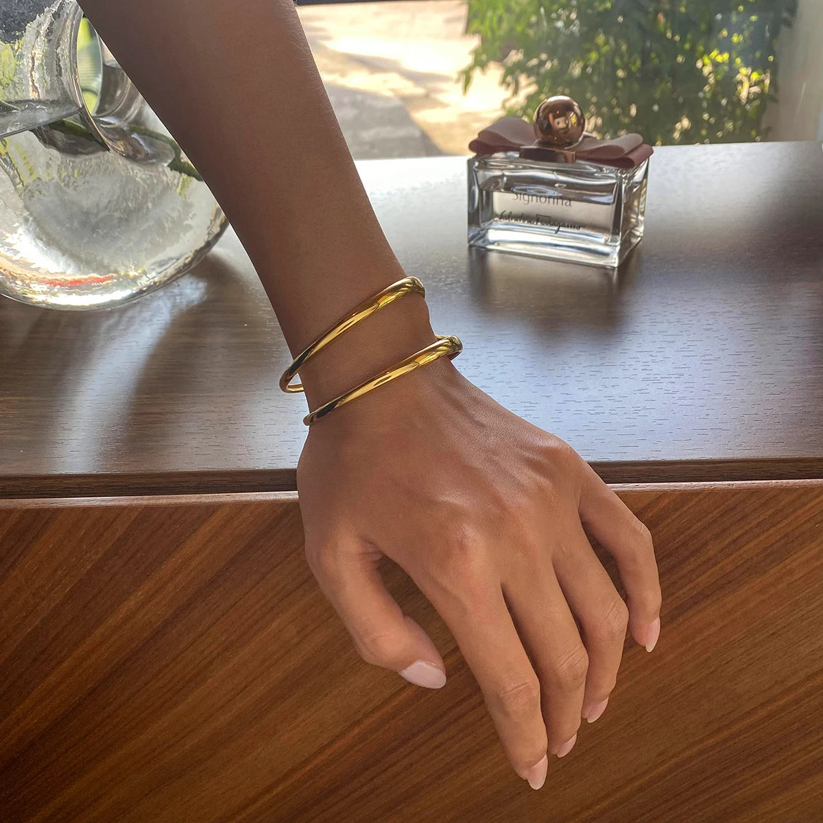 צמיד קווים כפולים